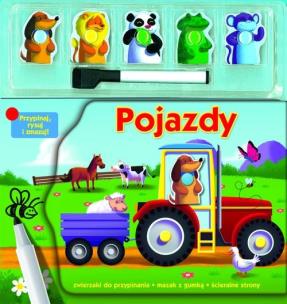 Okładka książki Przypinaj rysuj i zmazuj! Pojazdy