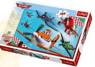 Opakowanie Puzzle 100 Samoloty Podniebni bohaterowie TREFL
