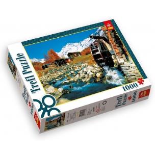 Okładka książki Puzzle 1000 Dolina Lötschen, Szwajcaria TREFL