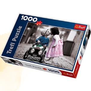 Okładka książki Puzzle 1000 Pierwszy pocałunek TREFL