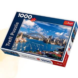 Okładka książki Puzzle 1000 Port Jackson, Sydney TREFL