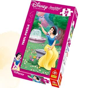 Okładka książki Puzzle 30 Królewna Śnieżka List od księcia TREFL