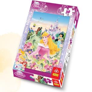 Okładka książki Puzzle 30 Księżniczki Letni poranek TREFL