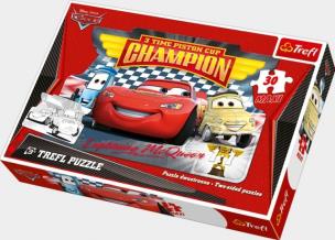 Okładka książki Puzzle Maxi 30 Przygody Autek TREFL