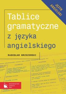 Okładka książki Tablice gramatyczne z języka angielskiego
