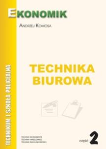 Okładka książki Technika Biurowa cz.2 EKONOMIK