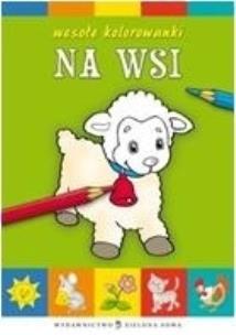 Okładka książki Wesołe kolorowanki - Na wsi