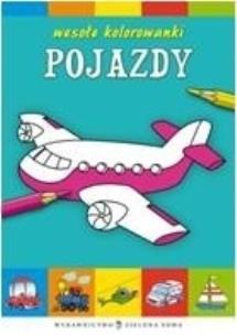 Okładka książki Wesołe kolorowanki - Pojazdy