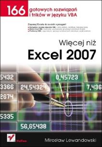 Okładka książki Więcej niż Excel 2007
