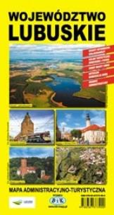 Okładka książki Województwo lubuskie Mapa administracyjno-turystyczna
