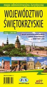 Okładka książki Województwo świętokrzyskie Mapa administracyjno-turystyczna