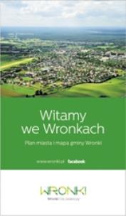 Okładka książki Wronki Plan miasta z mapą gminy