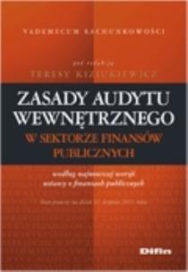 Okładka książki Zasady audytu wewnętrznego w sektorze finansów publicznych