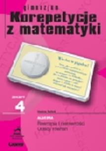 Okładka książki Zeszyt 4 gimnazjum Korepetycje z matematyki