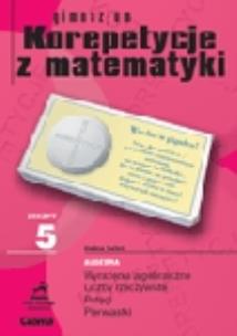 Okładka książki Zeszyt 5 gimnazjum Korepetycje z matematyki