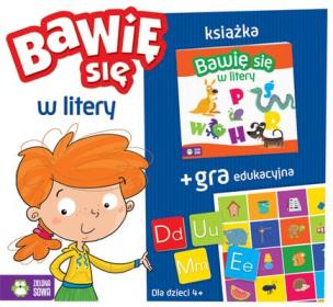 Okładka książki Bawię się w litery książka + gra