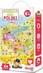 CzuCzu Puzzle 84 Mapa Polski. Wydawca: Bright Junior Media. Multiszop.pl Opakowanie CzuCzu Puzzle 84 Mapa Polski