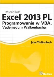 Okładka książki Excel 2013 PL. Programowanie w VBA. Vademecum...