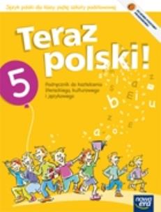 Okładka książki J. Polski SP 5 Teraz polski! Podr. NPP w.2013 NE