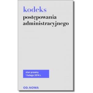 Okładka książki Kodeks postępowania administracyjnego