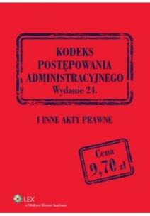Okładka książki Kodeks postępowania administracyjnego i inne akty prawne