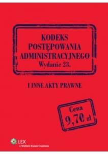 Okładka książki Kodeks postępowania administracyjnego