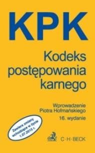 Okładka książki Kodeks postępowania karnego