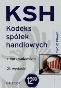 Okładka książki Kodeks spółek handlowych