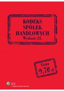 Okładka książki Kodeks spółek handlowych