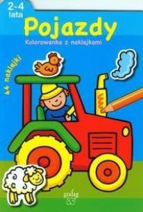 Okładka książki Kolorowanka z naklejkami - Pojazdy