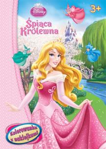 Okładka książki Kolorowanka z naklejkami - Śpiąca Królewna