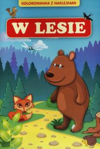 Okładka książki Kolorowanka z naklejkami. W lesie Damidos