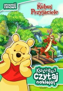 Okładka książki Koloruj, czytaj, naklejaj - Kubuś Puchatek