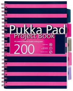 Okładka książki Kołozeszyt pr A4 7049 Navy 200k różowy