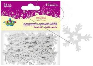 Okładka książki Konfetti płatki śniegu 23mm (14G)