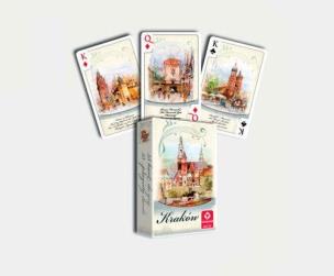 Opakowanie KRAKÓW AKWARELE - talia 55 kart