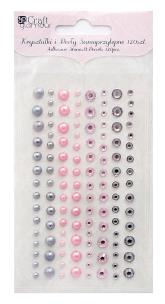 Opakowanie Kryształki i perły samoprzylepne modern chic (120 szt)