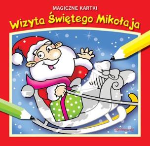 Okładka książki Magiczne kartki - Wizyta Świętego Mikołaja