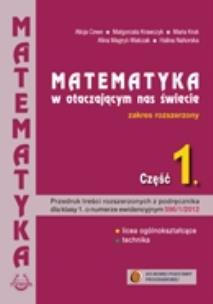 Okładka książki Matematyka w otacz LO 1 ZR Fakultety PODKOWA