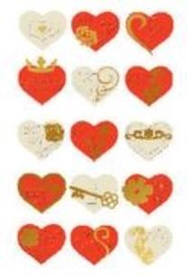 Okładka książki Naklejki premium - serca