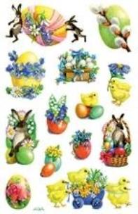 Okładka książki Naklejki Wielkanocne papierowe - stroiki