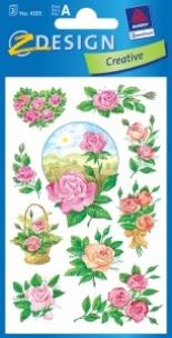 Okładka książki Naklejki z kwiatami - Róża 2