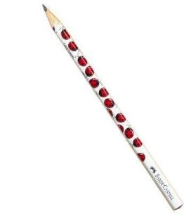 Okładka książki Ołówek trójkatny (opakowanie 12 szt) motyw biedronka