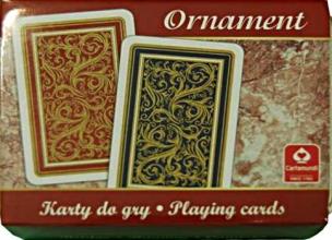 Opakowanie ORNAMENT - komplet brydżowy 2x55 kart Cartamundi