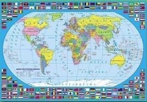 Opakowanie Podkład na biurko oklejany Świat