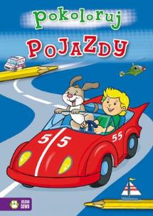Okładka książki Pojazdy - pokoloruj