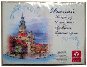 POZNAŃ AKWARELE - komplet brydżowy 2x55 kart. Wydawca: Cartamundi. Multiszop.pl Opakowanie POZNAŃ AKWARELE - komplet brydżowy 2x55 kart