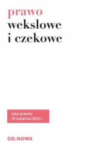Okładka książki Prawo wekslowe i czekowe