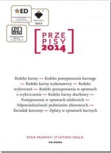 Okładka książki Przepisy 2014 Zbiór Karny 1.02.2014