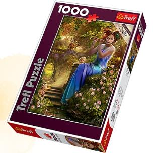 Okładka książki Puzzle 1000 Kołysanka flecistki TREFL